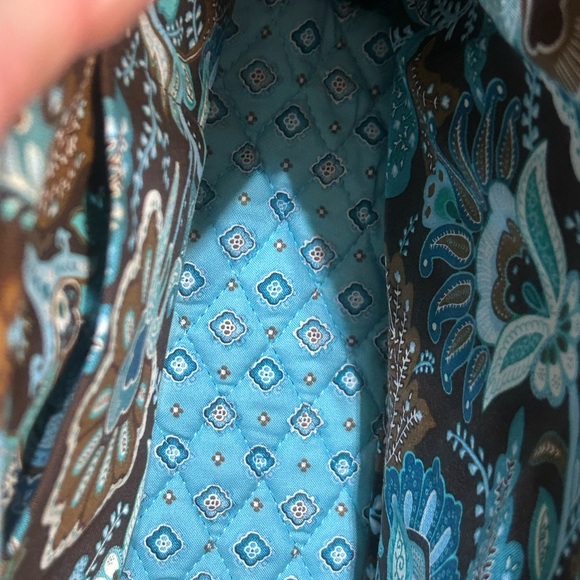 Vera Bradley Retired Java Blue New Hobo Bag - Picture 2 of 3